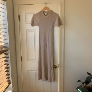 Wilfred Sweater Dress In Tan Size Medium